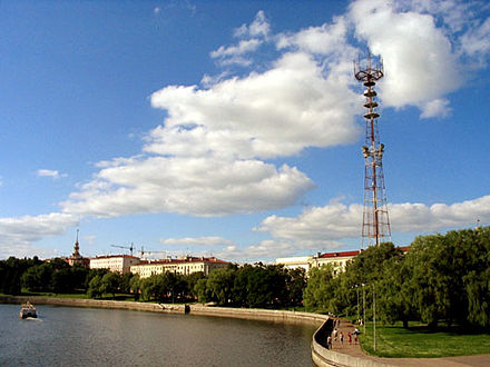 Broadcasting tower of the BTRC at 6 Kamunistychnaya st.