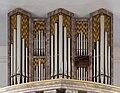 * Nomination Pipe organ of the church in Steinsfeld --Ermell 07:35, 22 October 2023 (UTC) * Promotion Too dark and a bit noisy. --Plozessor 11:18, 26 October 2023 (UTC)  Support Fine for me. The darker lighting is understandable as it's inside a church with probably only windows for illumination. --BigDom 11:52, 26 October 2023 (UTC)