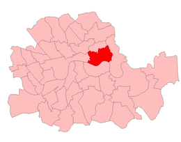 Stepney in the County of London, boundaries 1950-74 Stepney1950.png