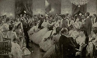 "The Hunt Ball"; by Julius LeBlanc Stewart; 1893 Stewart The Hunt Ball p.224.jpg