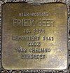 Stolperstein Bartelsstraße 72 (Frieda Beer) in Hamburg-Sternschanze.JPG