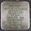 Stolperstein Kottwitzstrasse 6 (Hirsch Hermann Heilbrunn) in Hamburg-Hoheluft-West.jpg