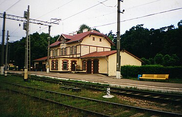 Railway station "Svetlogorsk-2" in Svetlogorsk, near Kaliningrad.