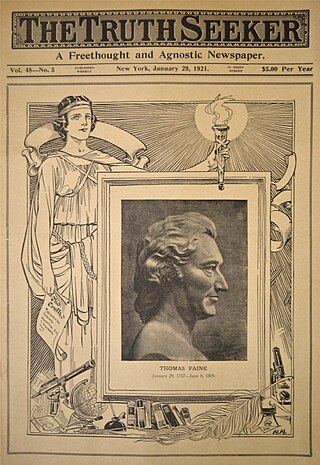 Cover of the Truth Seeker, 1921.