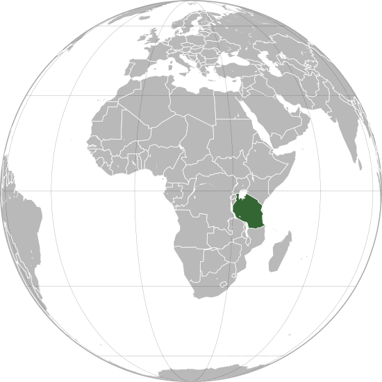 Tanzania (orthographic projection).svg