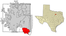 Tarrant County Texas Incorporated Areas Mansfield highlighted.svg