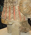 The Terracotta Warriors were once painted. Today only a handful of statues contain small amounts of paint.[তথ্যসূত্র প্রয়োজন] Also notice the detail put into the soles of the warrior's shoes.