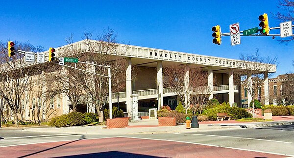 The Bradley County courthouse in Cleveland