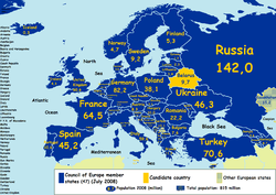 Evropa: Zgodovina, Geografija, Politična geografija