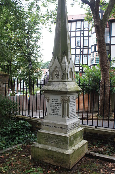 The Friese-Greene grave in Highgate Cemetery The Friese-Greene grave in Highgate Cemetery.jpg