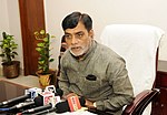 The Minister of State for Rural Development, Shri Ram Kripal Yadav addressing the media after taking charge in his office, in New Delhi on July 08, 2016.jpg