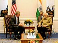 The Prime Minister, Shri Narendra Modi meeting the Mayor of New York, Mr. Bill de Blasio, in New York on September 26, 2014.jpg
