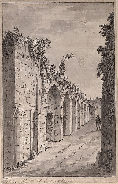The South Gate at Rye, 1785, by Samuel Hieronymus Grimm