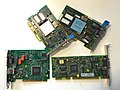 Token Ring Network Interface Cards (NICs) with varying interfaces from: ISA, PCI and MicroChannel