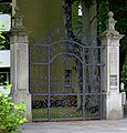 Neo-baroque gate pillars