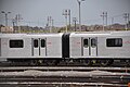 A side profile of the Toronto Rocket's articulated cars that were unique to North America at the time of its introduction