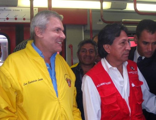 President Toledo with Lima mayor Luis Castañeda Lossio