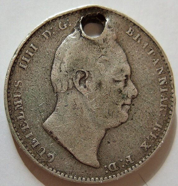 File:UNITED COLONY of DEMERRARY ^ ESSEQUIBO (BRITISH GUIANA) WILLIAM IV, 1832 -1 SHILLING b - Flickr - woody1778a.jpg