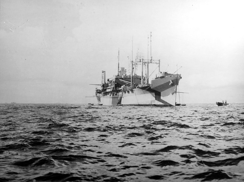 File:USS Hamlin (AV-15) at anchor in Ulithi Atoll, in late 1944 (80-G-K-2587).jpg