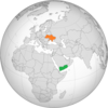 Location map for Ukraine and Yemen.