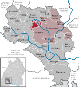 Unterkirnach - Localizazion