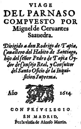 <i>Viaje del Parnaso</i> 1614 poem written by Miguel de Cervantes