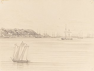 Victoria - Bahia from the 'Avon' Steamer 18th April 1855