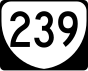 State Route 239 маркер