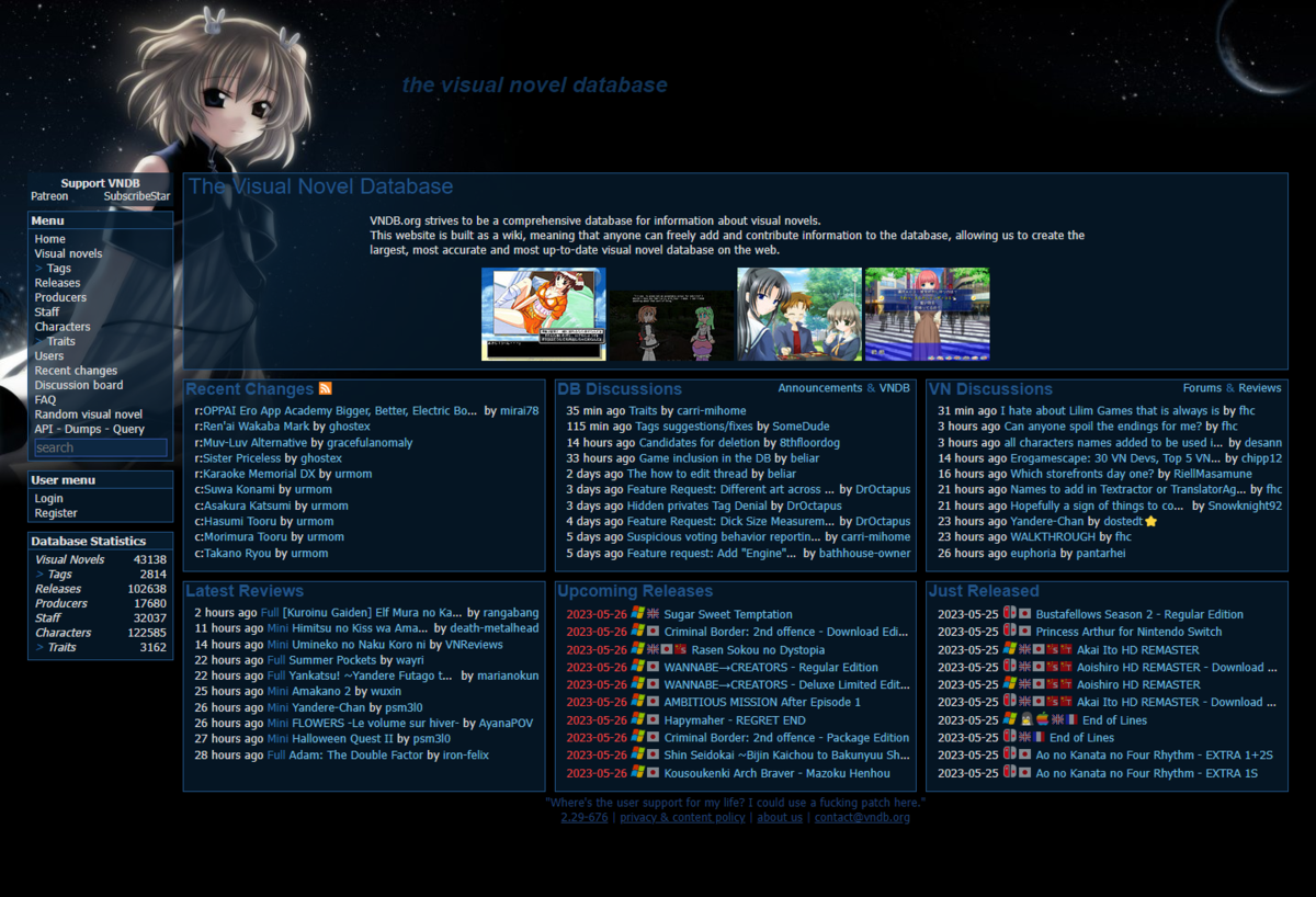 The Visual Novel Database — Википедия