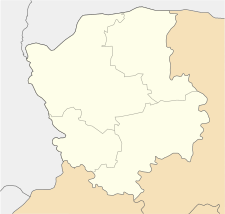 Берестечко. Карта розташування: Волинська область