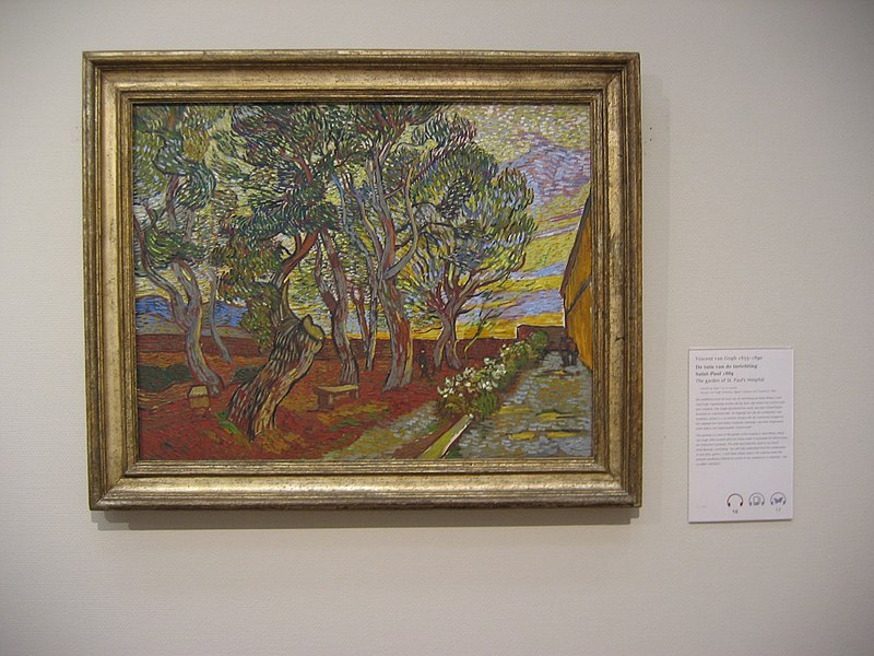 File:WLANL - Minke Wagenaar - Vincent van Gogh 1889 The garden of St. Paul's Hospital.jpg