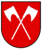 Former coat of arms of the Schlächtenhaus community