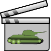  Combination of SVG reproductions of Nuvola apps aktion.png and Commons:Image:Sowjetisches Ehrenmal (Berlin-Tiergarten) Panzer.jpg to replace Warfilm.jpg.