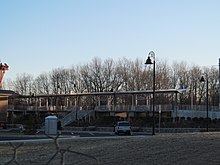 The station under construction in January 2012 Wickford Junction construction 3.JPG