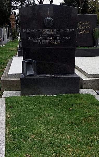 File:Wiener Zentralfriedhof - Gruppe 12D - Johann von Granichstaedten-Czerva.jpg