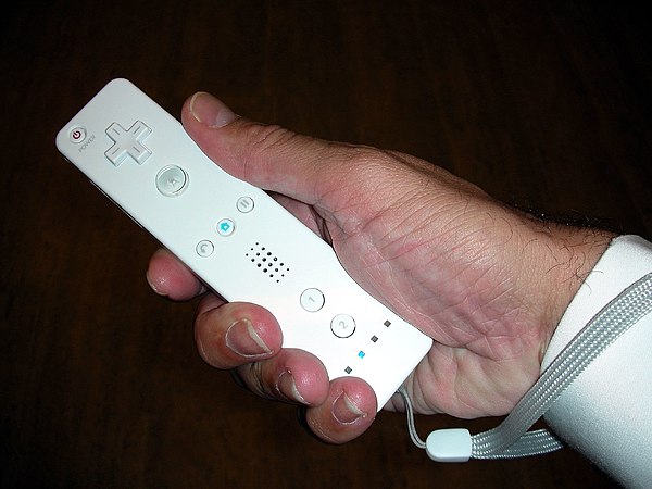 Demo Wii Remote shown at a Nintendo event at the Hotel Puerta America