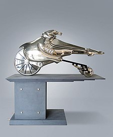 A sculpture cast in nickel silver--an alloy of copper, nickel, and zinc that looks like silver Willem Lenssinck - Formula I Racing Horse.jpg
