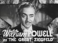 William Powell como Ziegfeld