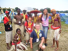 Scouts from around the world at the 21st World Jamboree World Jamboree Site 016.jpg