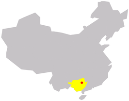 Kaart van Yangshuo