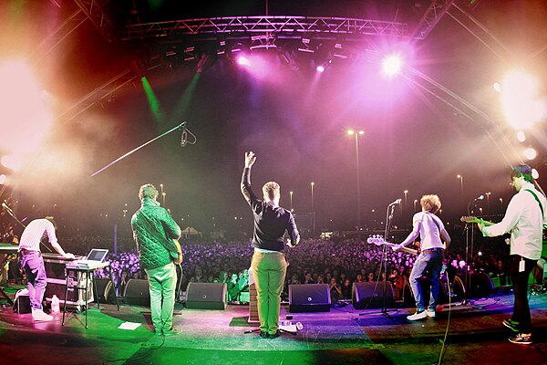 British indie pop band Young Kato (seen performing in 2011) are signed to the label