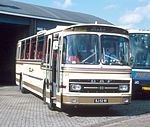 DAF/Hainje bus van Autobedrijf "De Zuidwesthoek" bus 88, bouwjaar 1971.