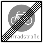 Cykelgata upphör