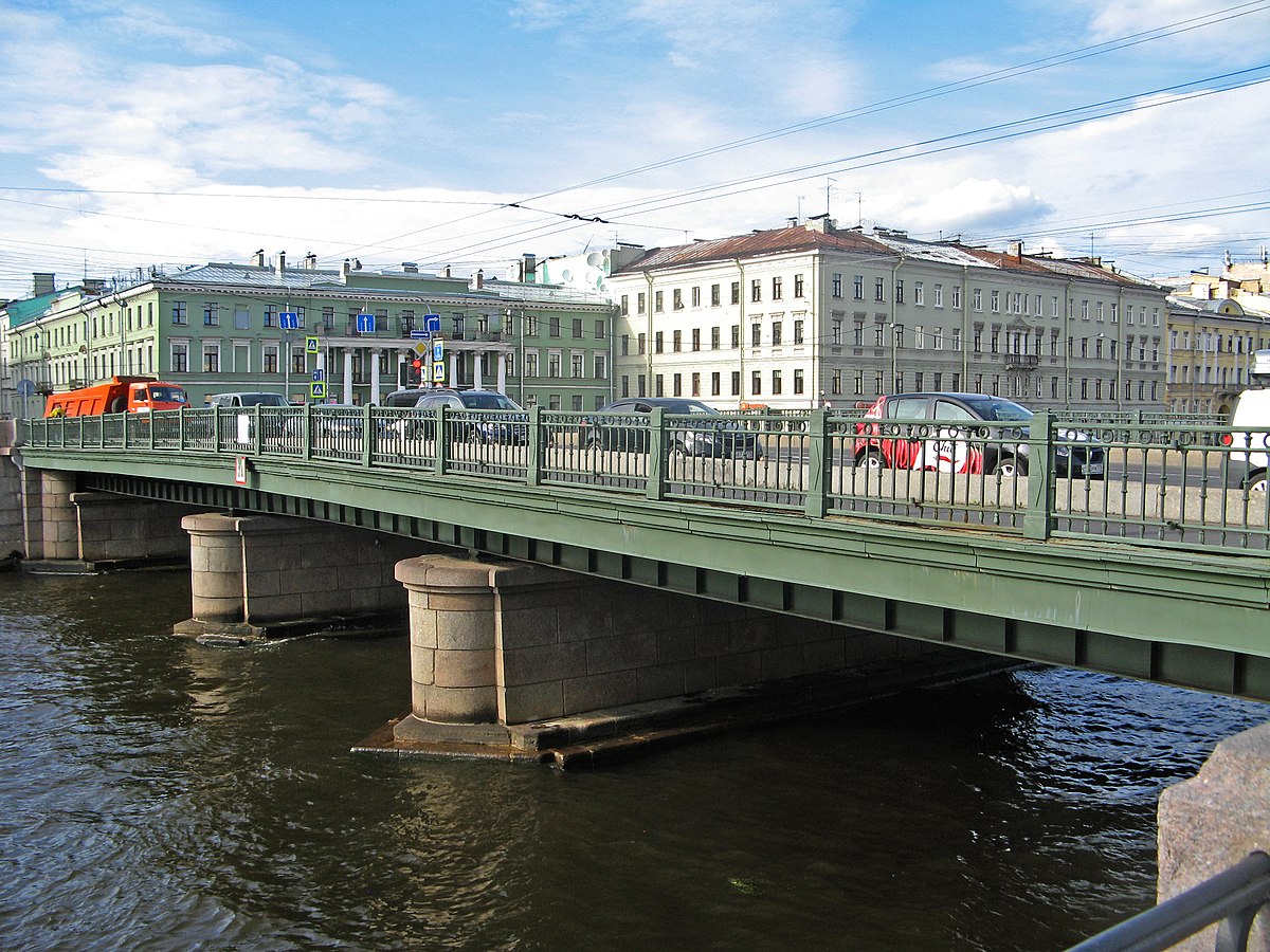 обуховский мост через фонтанку