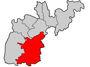 Лужский уезд на карте