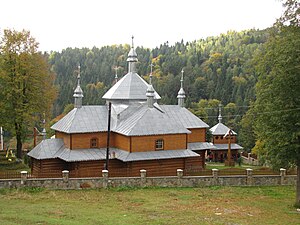 Дерев'яна церква Св. Параскеви (зведена 1891)