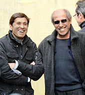 Morandi mit Stargast Adriano Celentano bei Sanremo 2012