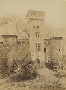 château de la Caze v roce 1888