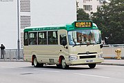 Toyota Coaster 4th Generation with 1GD-FTV engine in Hong Kong.