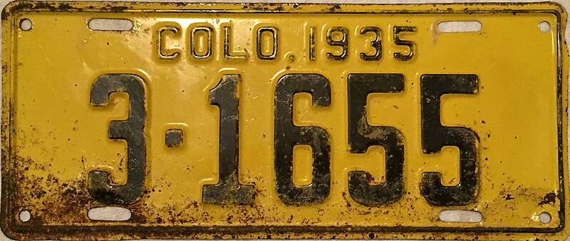 File:1935 Colorado license plate.JPG